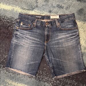AG Adriano Goldschmied Blue Denim Shorts